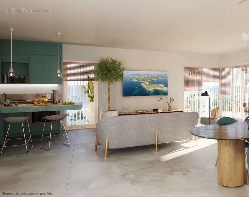 T3 64m²  vue mer / terrasse de  48m²  / 2 box et cave - photo 3