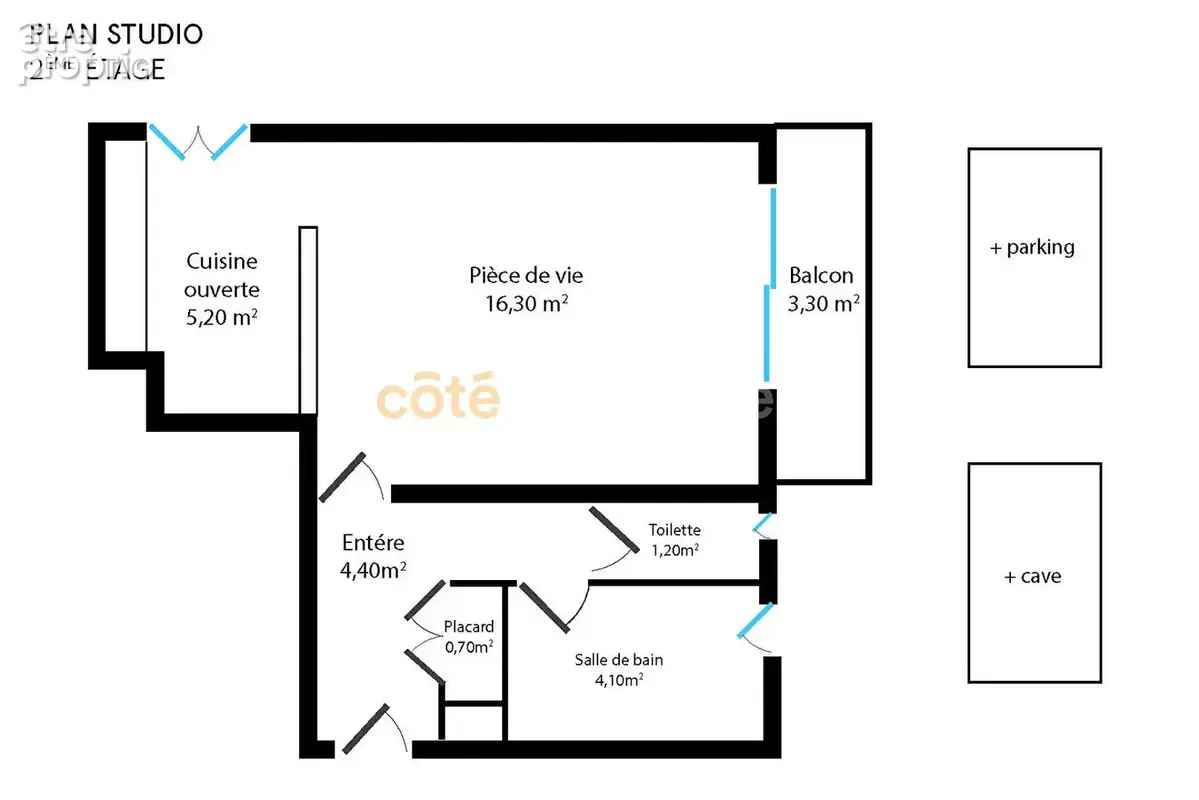 T1bis de 32 m², quartier République à Cholet 49300 - photo 3