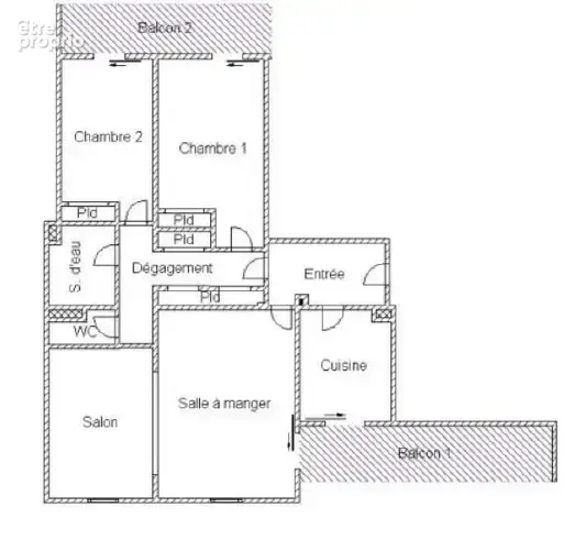 Bel appartement traversant Type T3  de 81,41m2 étage élevé - photo 13