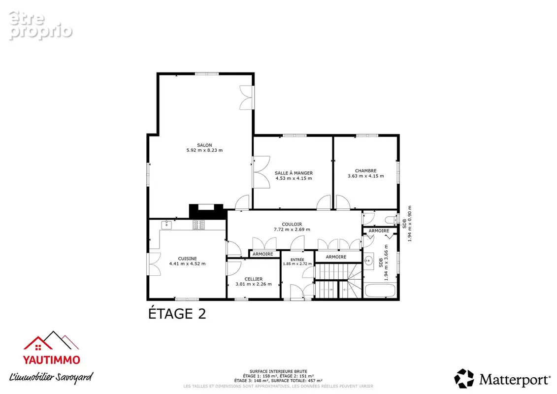 CRANVES-SALES   Maison 243 m2   Terrain 860 m2   5 chambres   Possibilité 2 appartements   Grand garage - photo 25