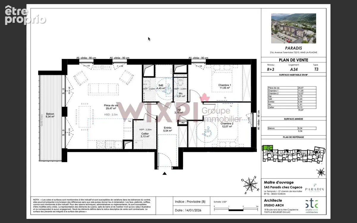 Appartement Aime La Plagne 4 pièce(s) 87.76 m2 - photo 5