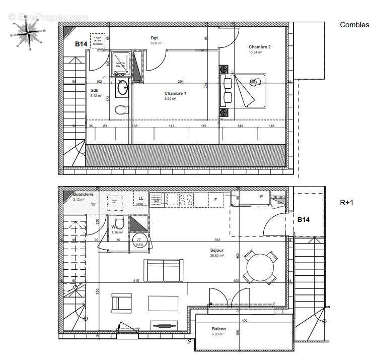 Appartement à CORMELLES-LE-ROYAL