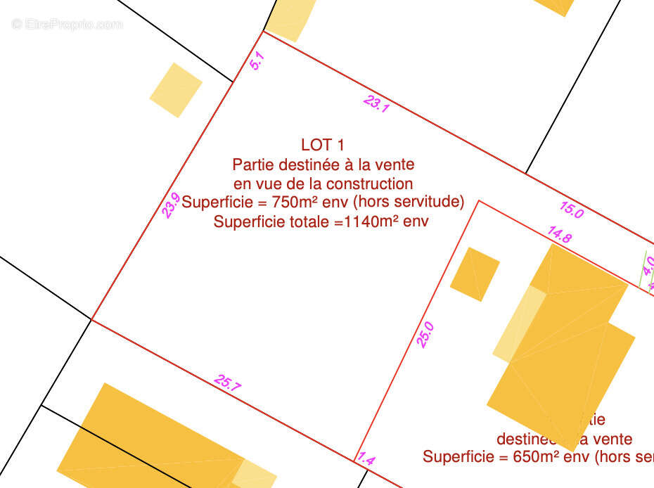 Terrain constructible de 750 m2 - photo 3