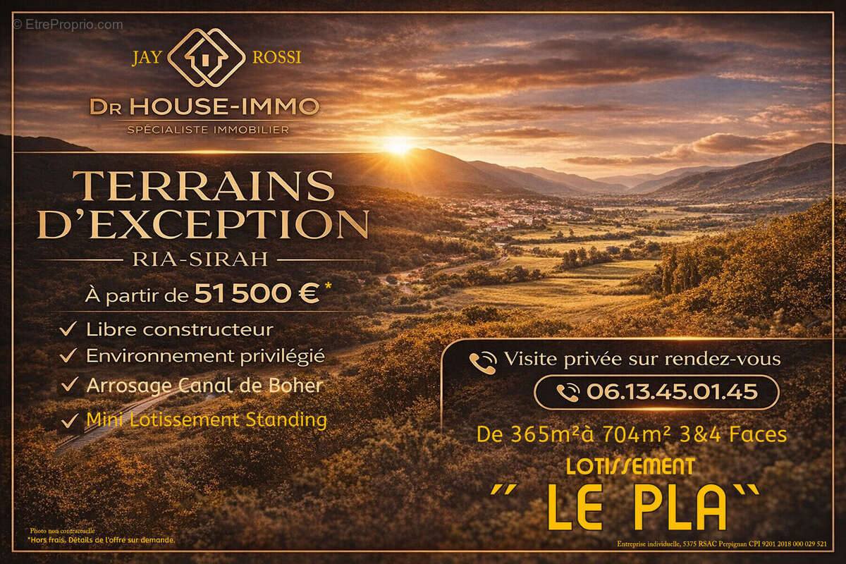 Terrain à RIA-SIRACH