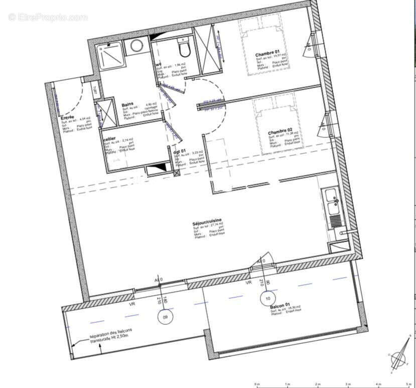 Exclusivite a vendre brest stang alar appartement t4 66m² terrasse - photo 14