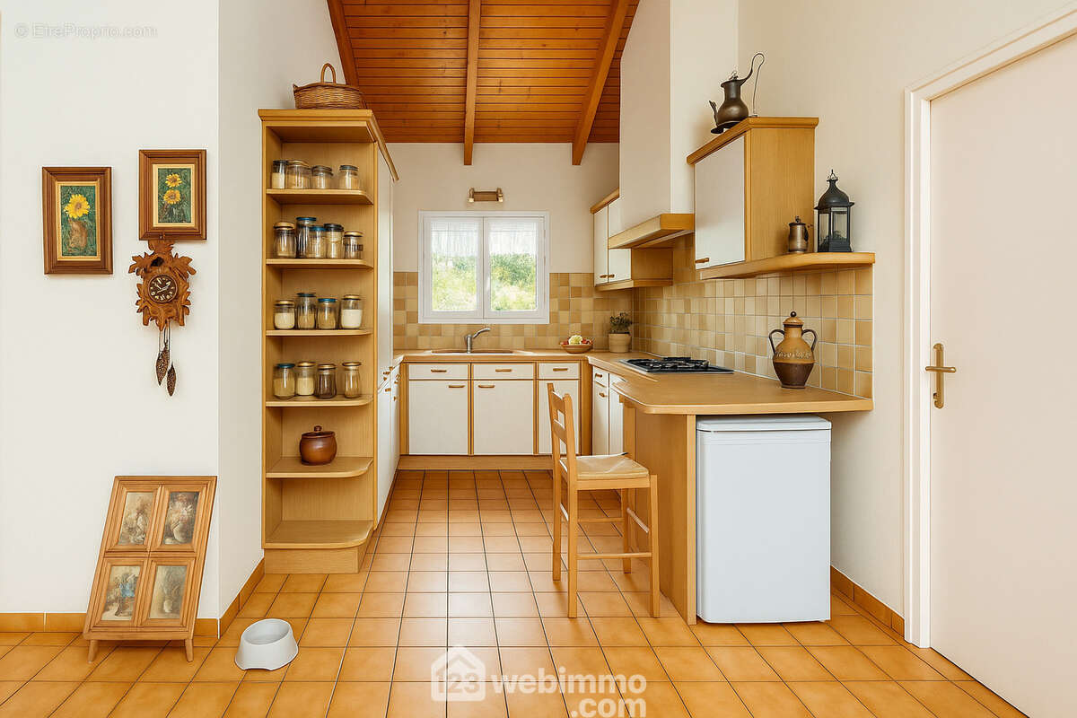 Cuisine (projection potentielle). - Maison à JARD-SUR-MER