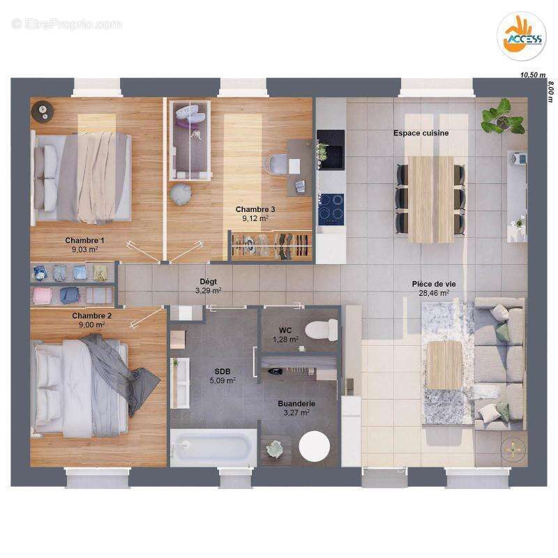 Maison à CHOUZY-SUR-CISSE