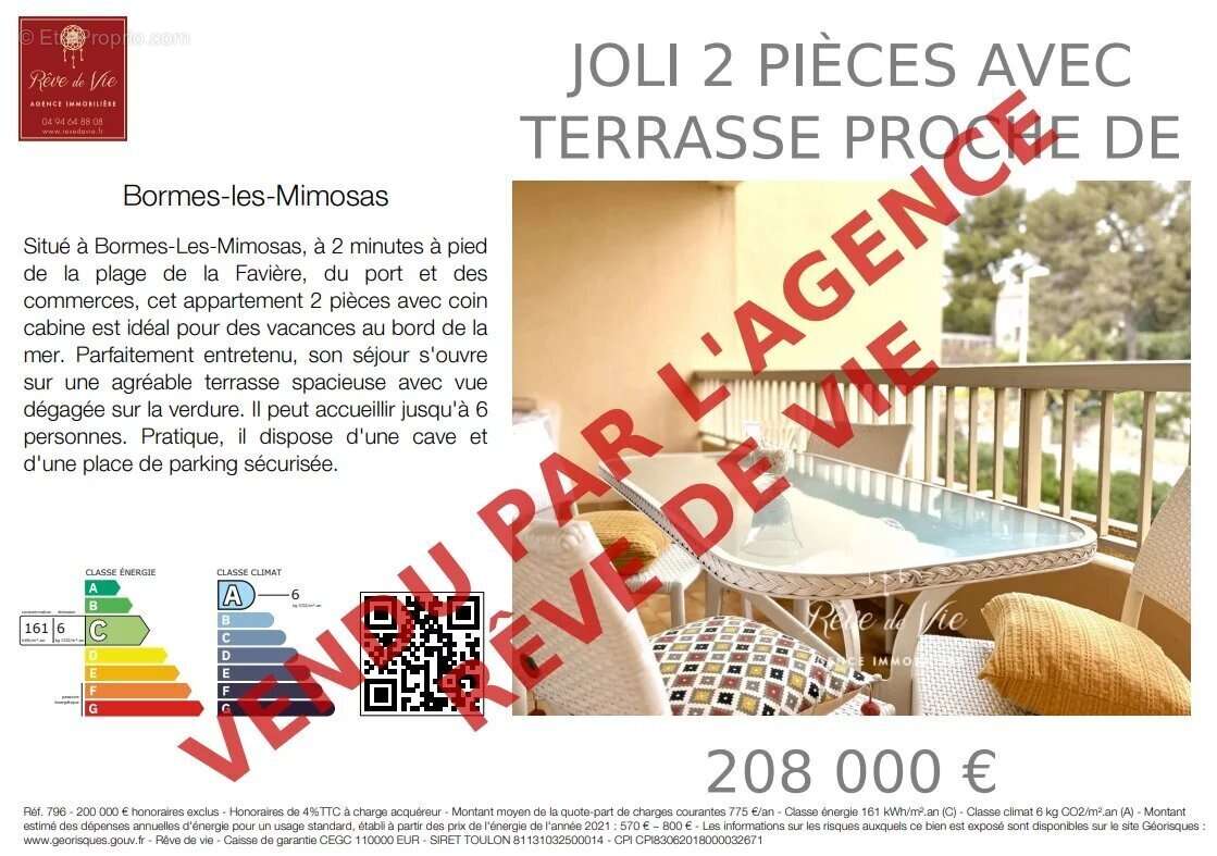 Appartement à BORMES-LES-MIMOSAS