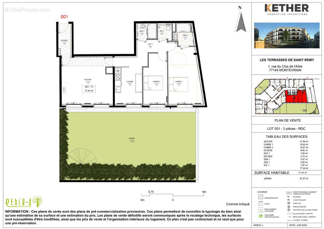 Appartement à MONTEVRAIN