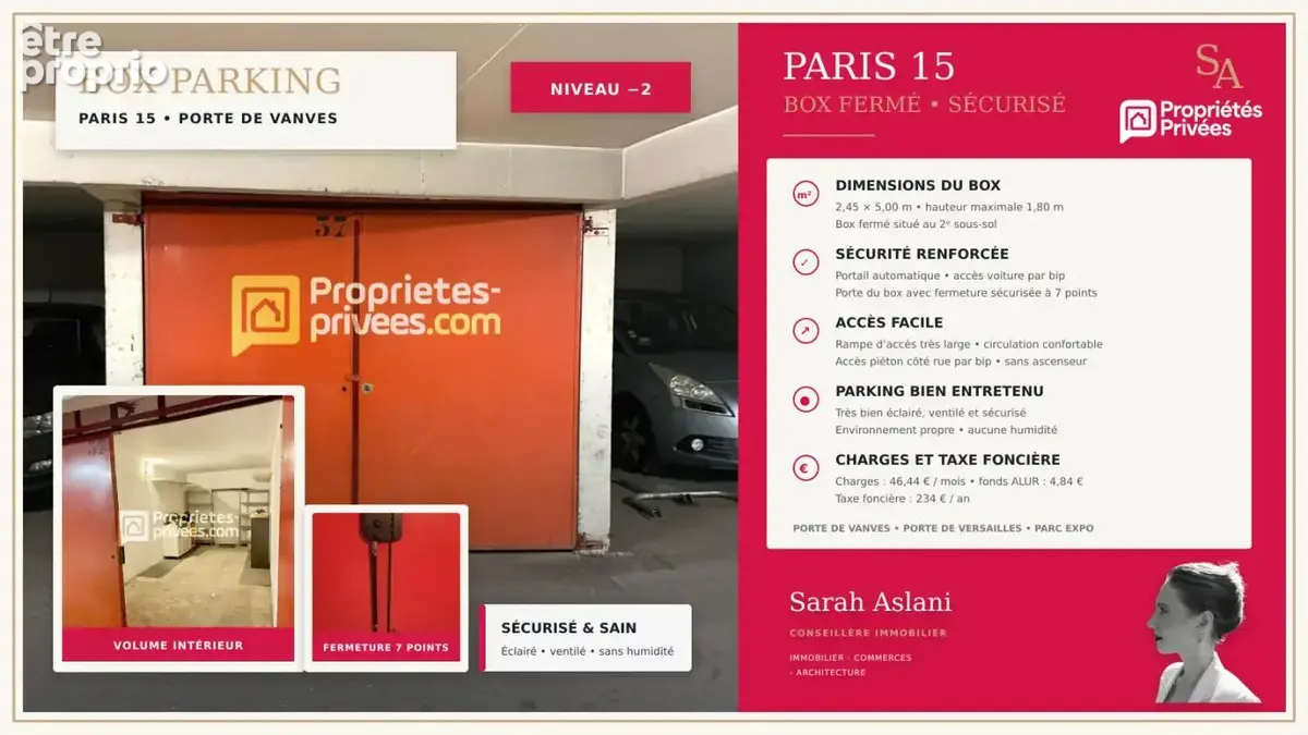 Parking à PARIS-15E