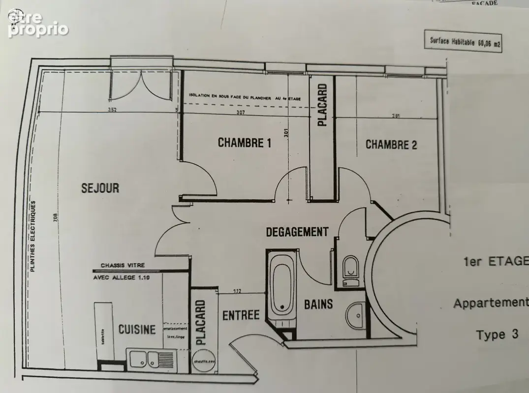 Appartement t3 residentiel - cave - parking privé - photo 19