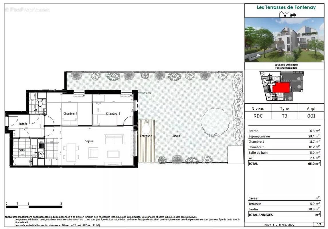 Appartement à FONTENAY-SOUS-BOIS