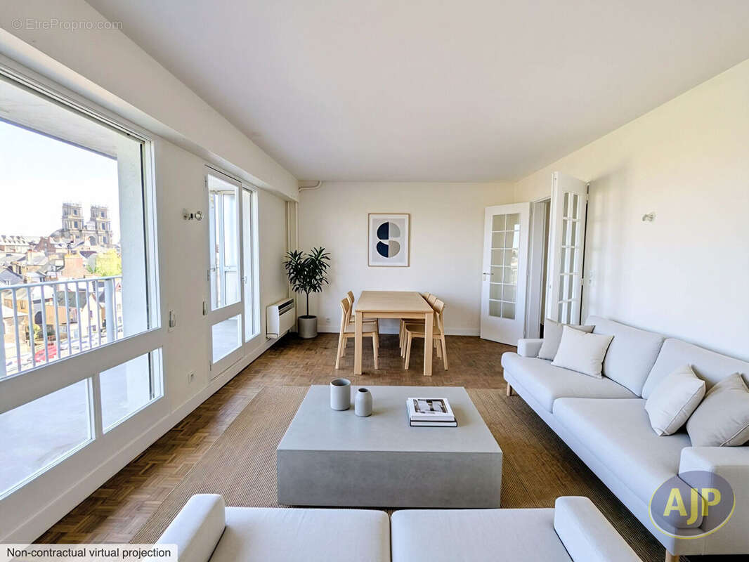 Appartement 4 pièces de 90 m² - rennes bourg l'évêque - photo 2
