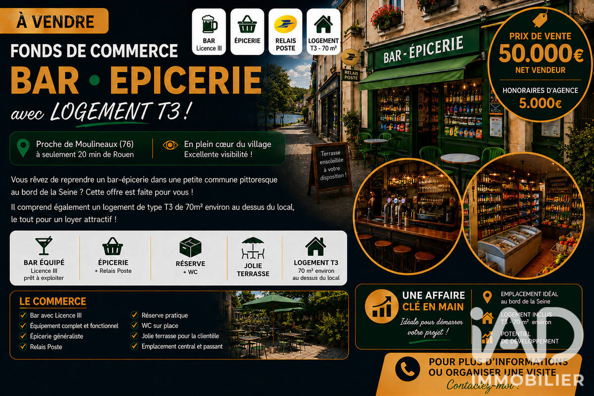 Photo 1 - Commerce à LA BOUILLE