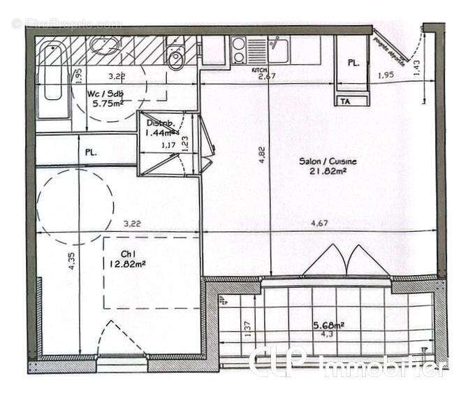 Appartement 41 m² à Montelimar  - photo 7