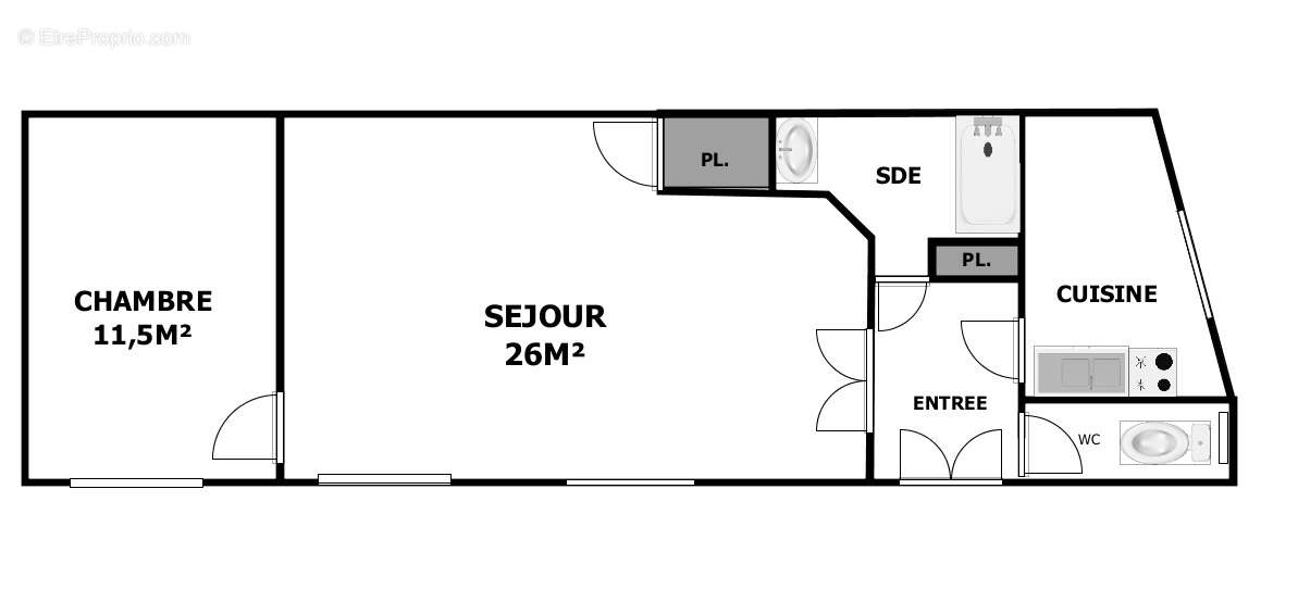 Appartement à PARIS-17E