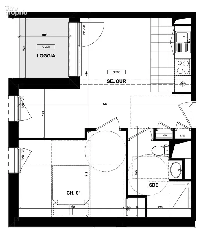Appartement 2 pièces 38 m² à vendre à Lannion (22300) - photo 3
