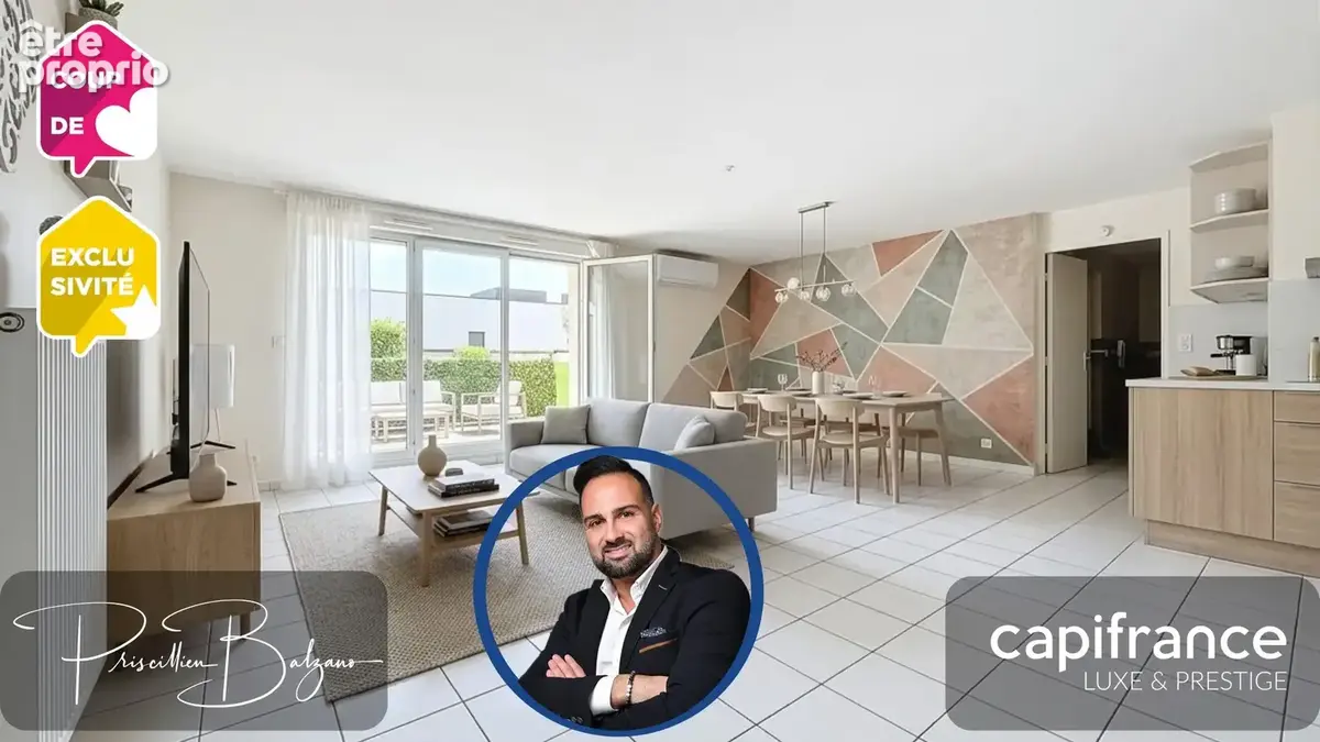 Appartement à vendre 5 pièces saint fons (69 saint-fons – t5 dernier de 104 m² étage avec terrasse 26 m² – résidence récente - photo 2