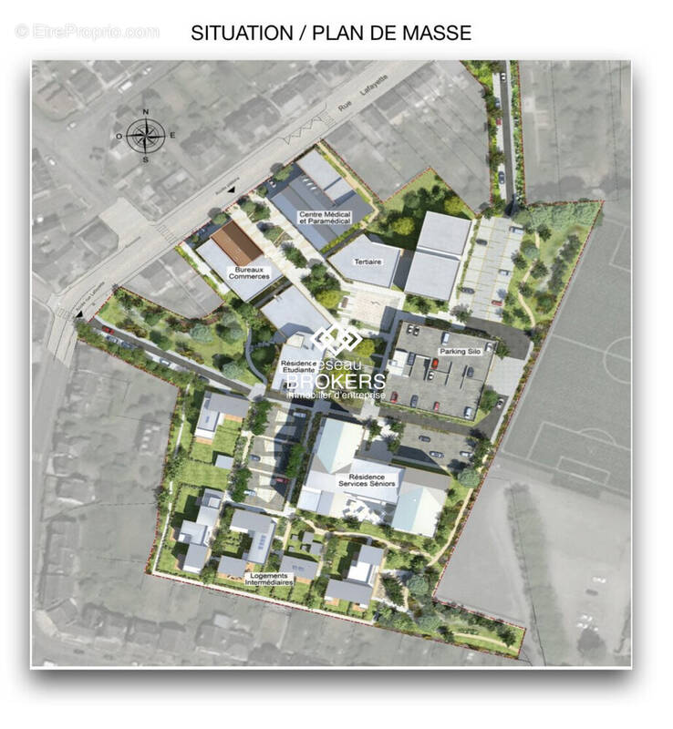 PLAN DE MASSE / SITUATION - Commerce à SAINT-BRIEUC