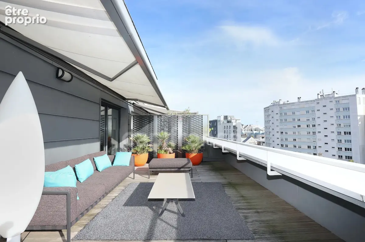Rennes 35 – quais de la vilaine / mail françois-mitterrand   t6 duplex 200 m² – dernier étage – terrasse 60 m² – 3 garages - photo 2