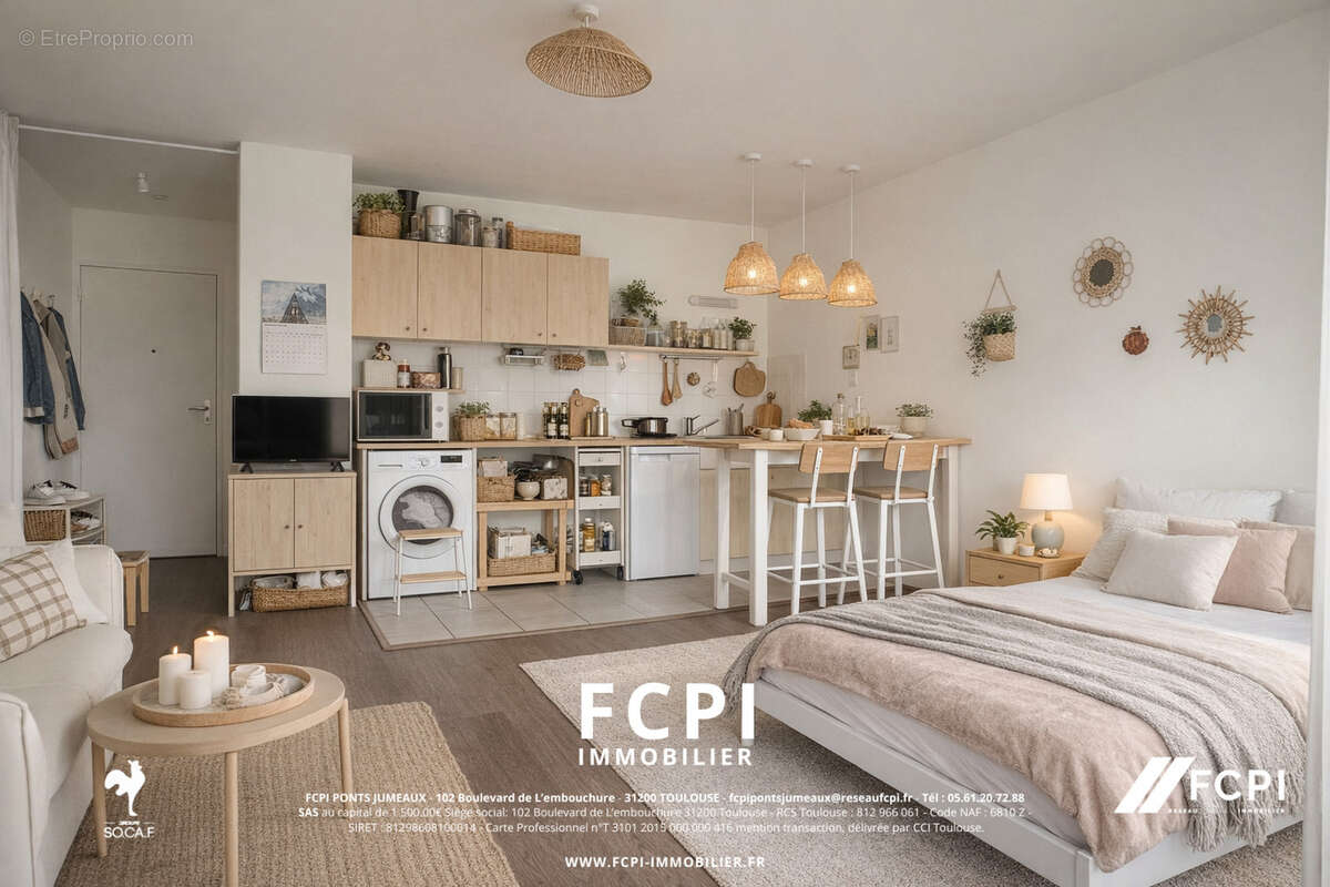 Appartement une pièce 30 m2 - RENNES - photo 4