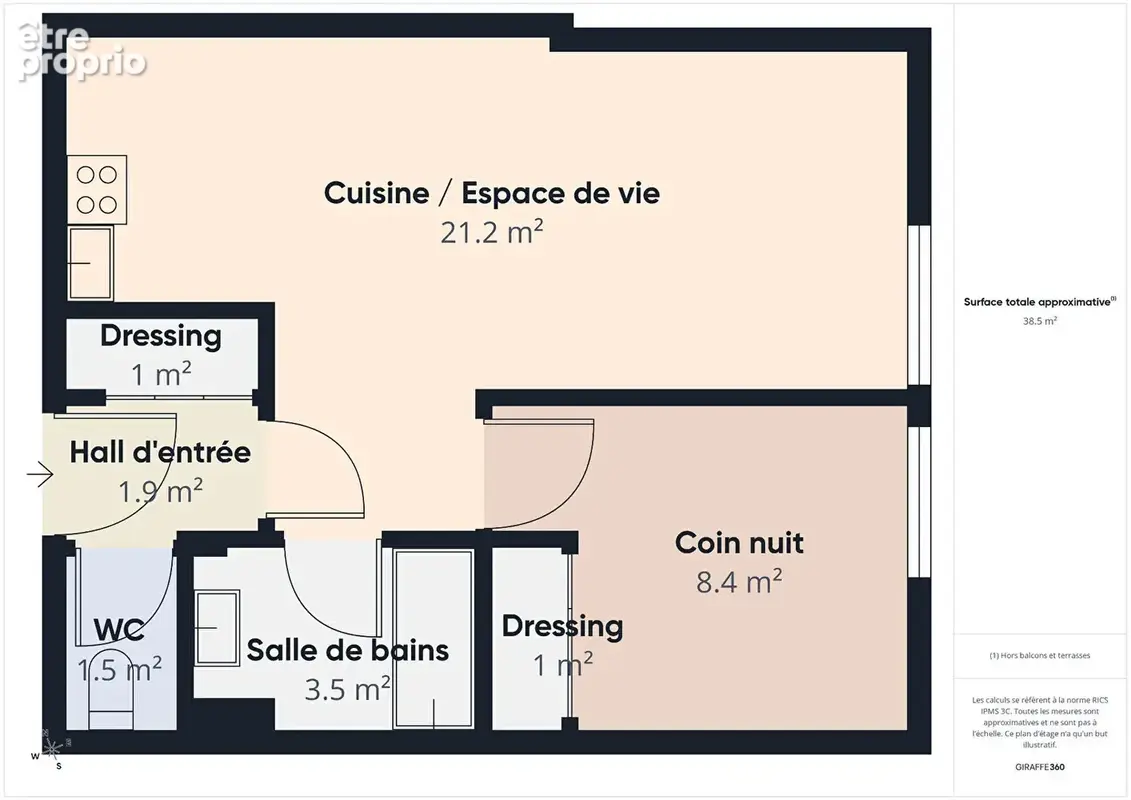 Appartement T2 Lumineux libre en plein coeur d'Albi - photo 4