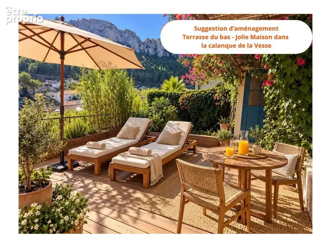 LA VESSE  Maison 63,20 m² – Terrain 431 m²  Véritable refuge méditerranéen.  509 400 euro - photo 22