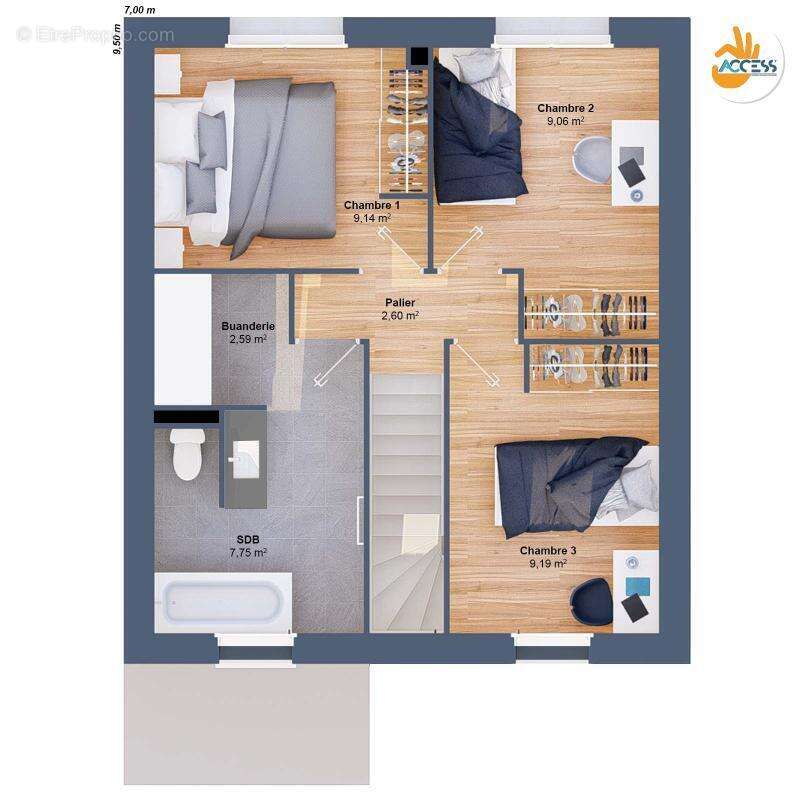 Maison à MARTAINVILLE-EPREVILLE