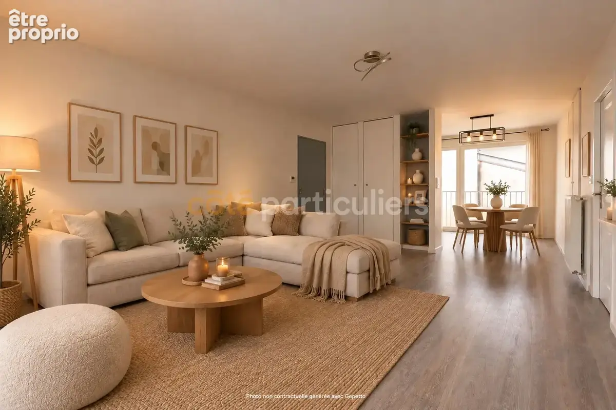 Saint-léger-les-vignes -- appartement t3 -- 64m2 -- 2 chambres -- balcon -- parking -- cave -- au coeur de saint-léger - photo 3