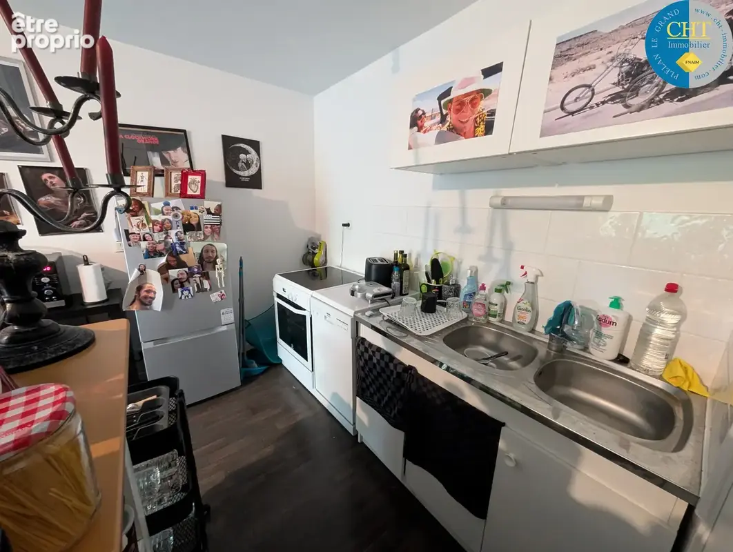 Appartement t2 vendu loué avec ascenseur & balcon   centre-ville de guer (56380) avec cht immobilier - photo 3