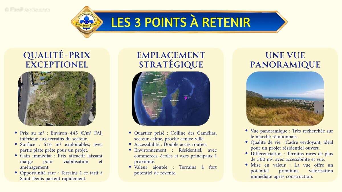 Terrain à SAINT-DENIS