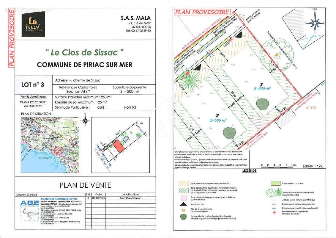 2 Terrains  Viabilisés , Piriac Sur Mer, libre de constructeur. - photo 4