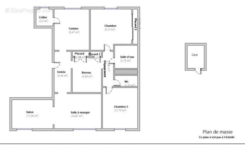 secteur Métare/Parc de l'Europe, T4 de 79 m² avec cave - photo 2