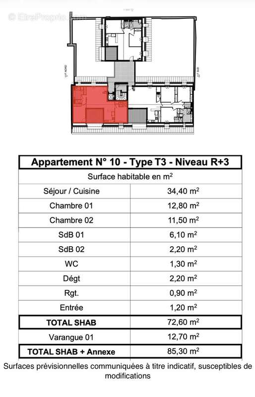 Appartement à SAINT-DENIS