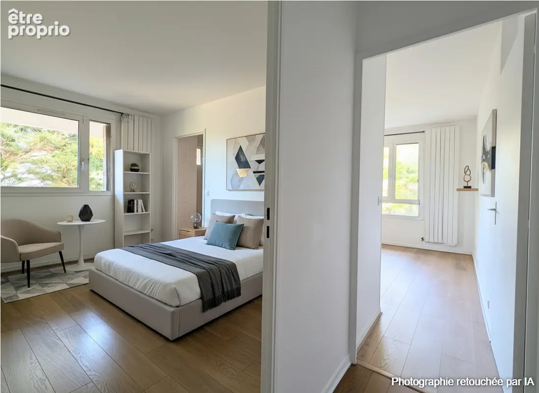 T3 lumineux - Grand Balcon & Vue Jardin - Asnières - photo 5