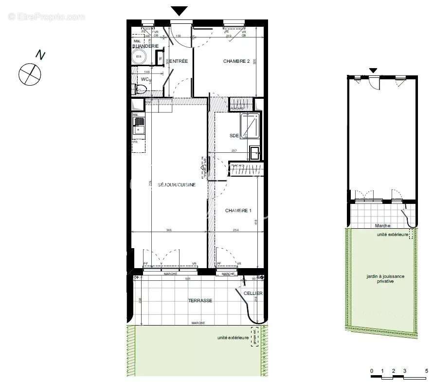 Appartement t3 avec parking et exterieurs, lac villeneuve de la raho - photo 7