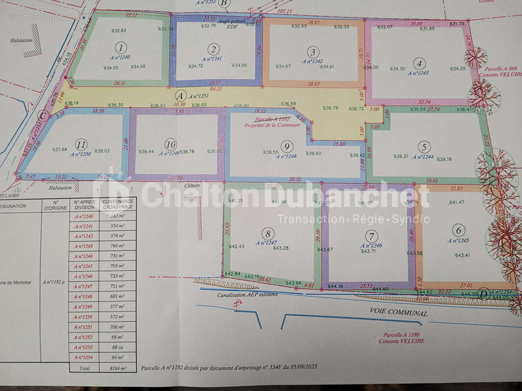Terrain à PANISSIERES