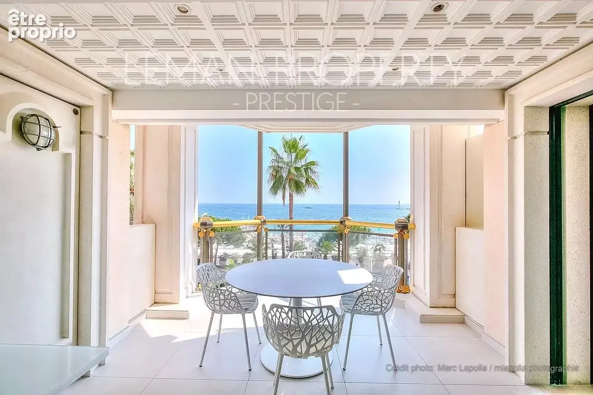 Cannes - croisette - vente 4 pièces 121 m2 - terrasse 16,50 m2 - photo 8
