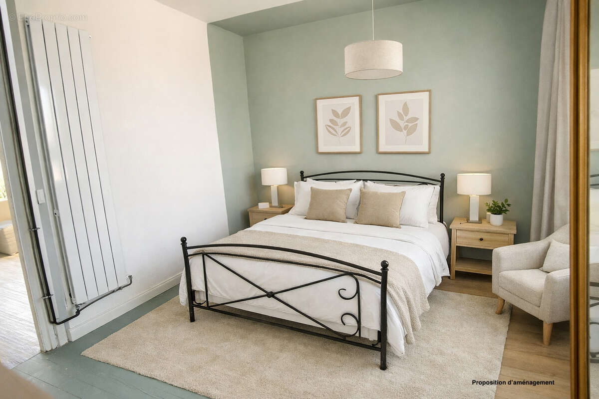Chambre gauche - Appartement à BIARRITZ