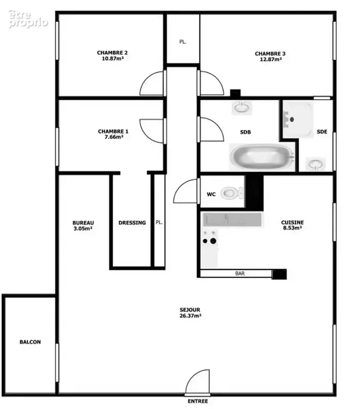 Clichy - 5 pieces balcon - 499 000 fai - photo 6