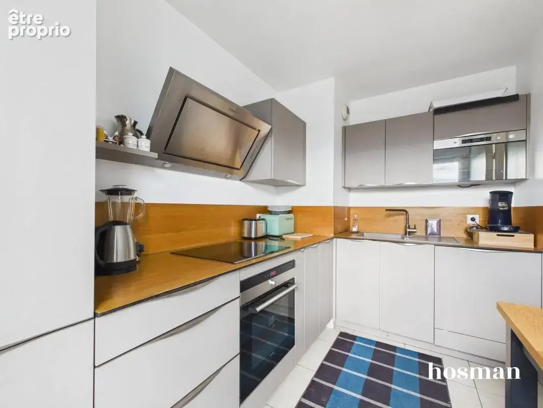 Saint-ouen-sur-seine — 90 m² — 3 chambres — balcon — parking — cave — métro lignes 13 & 14 à 500 m - photo 4