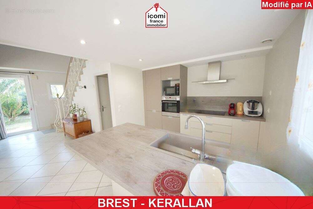 Finistere - brest (29200) - a vendre - maison 140m2 - 5 chambres - garage double - 1500 m2 de terrain - chaudiere de 2020 - poel - photo 4