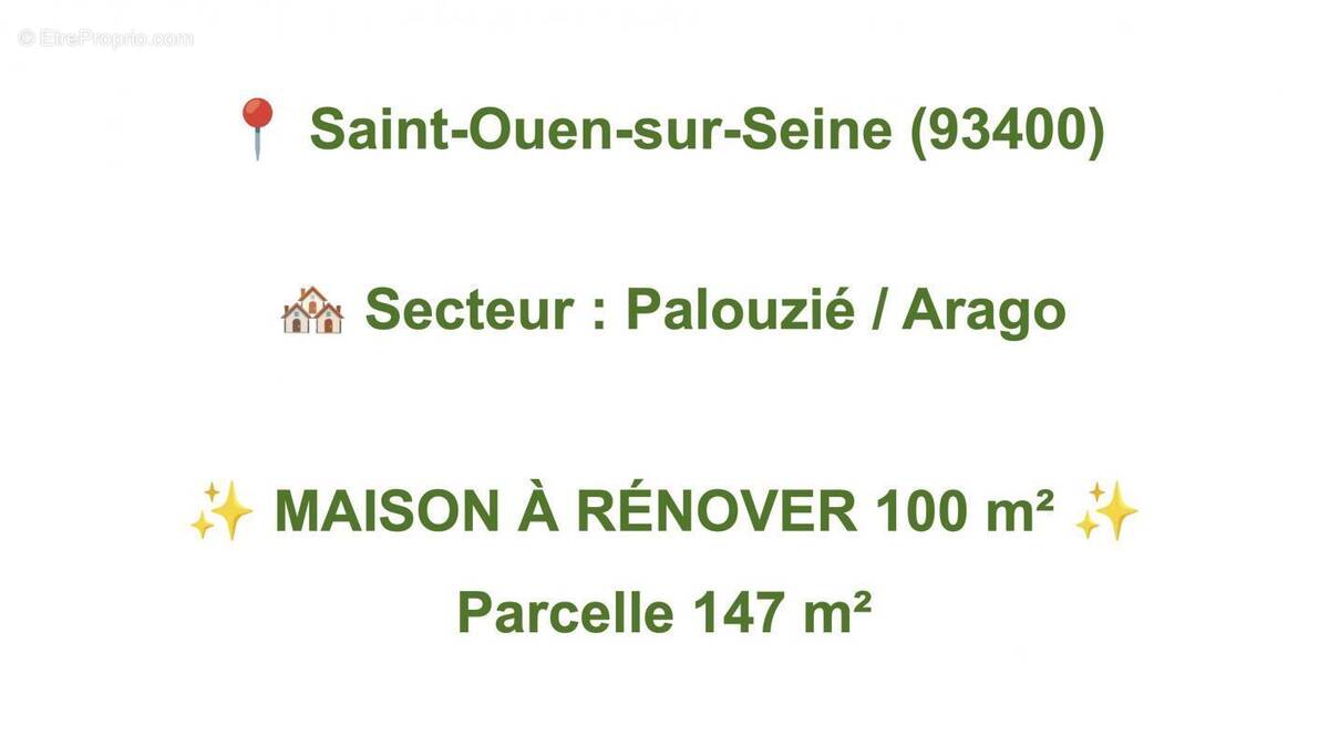 Maison à SAINT-OUEN