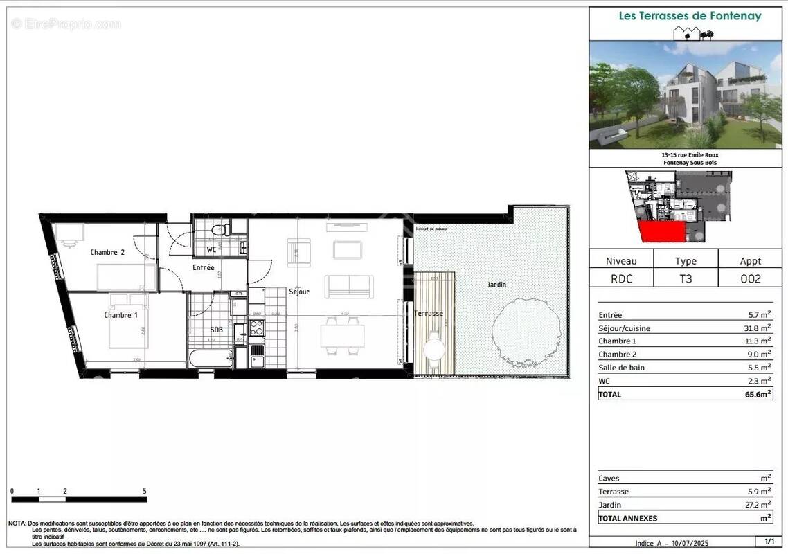 Appartement à FONTENAY-SOUS-BOIS