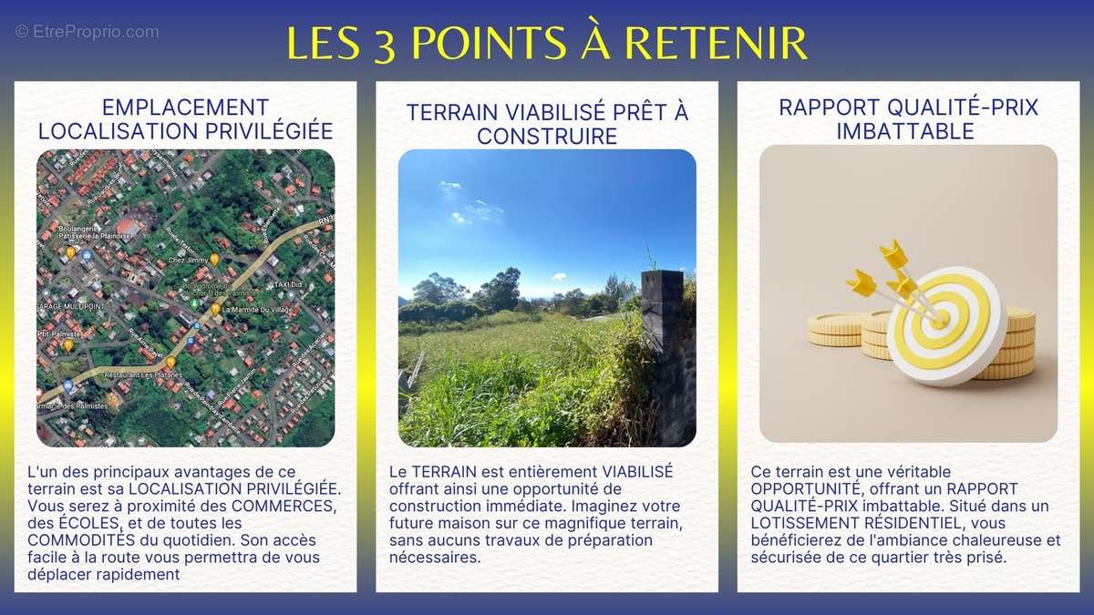 Terrain à LA PLAINE-DES-PALMISTES