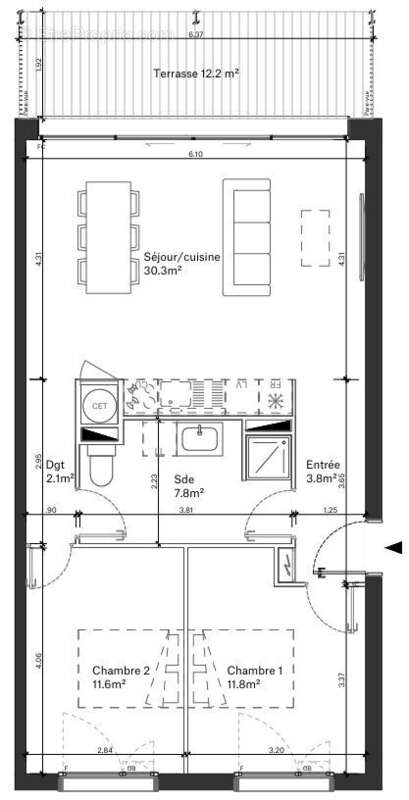 Appartement à BORDEAUX