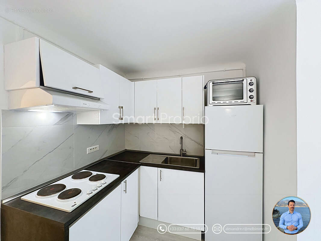 Menton riviera - studio traversant de 23,53m2 meublé et équipé sans charges ! - photo 6
