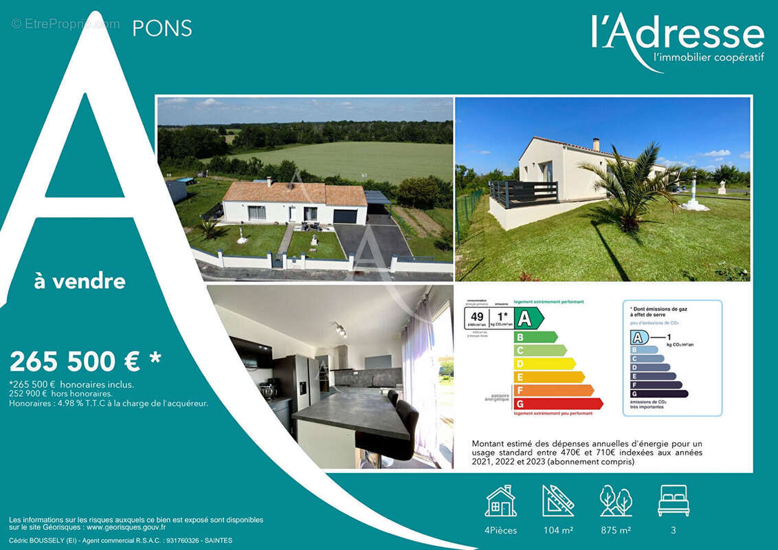 Maison à PONS