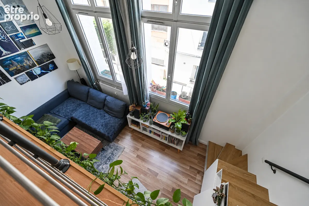 Grand appartement lumineux avec mezzanine - 43m² - ancien atelier d'artistes - photo 8