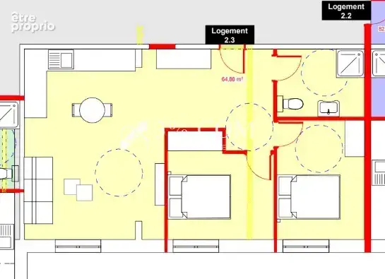 2 pièces  41m2-Appartement réhabilité  Ribeauvillé - photo 2
